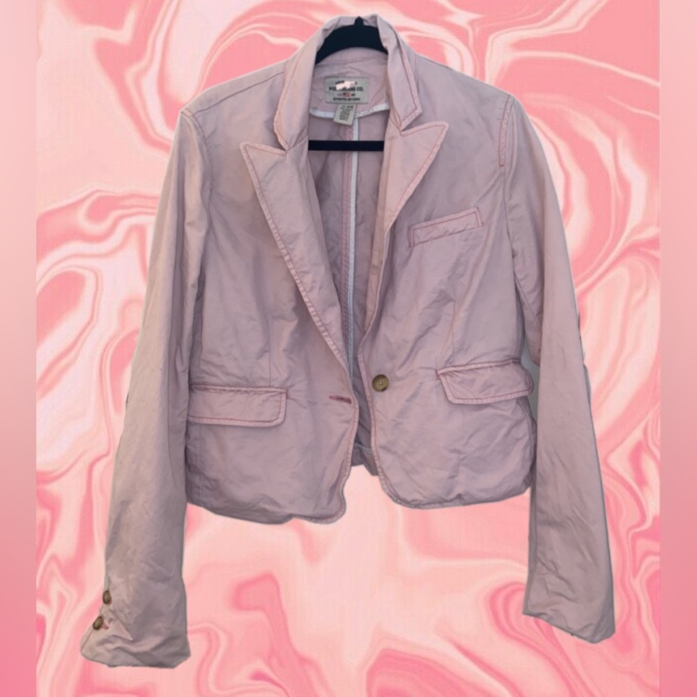 Ralph Lauren Polo Jeans Co. Authentic Dry Goods Pink Denim Blazer